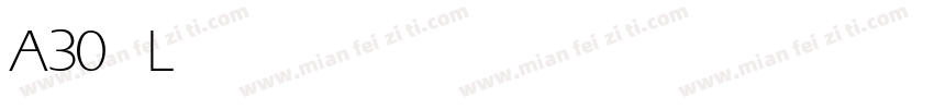 A30 Light字体转换